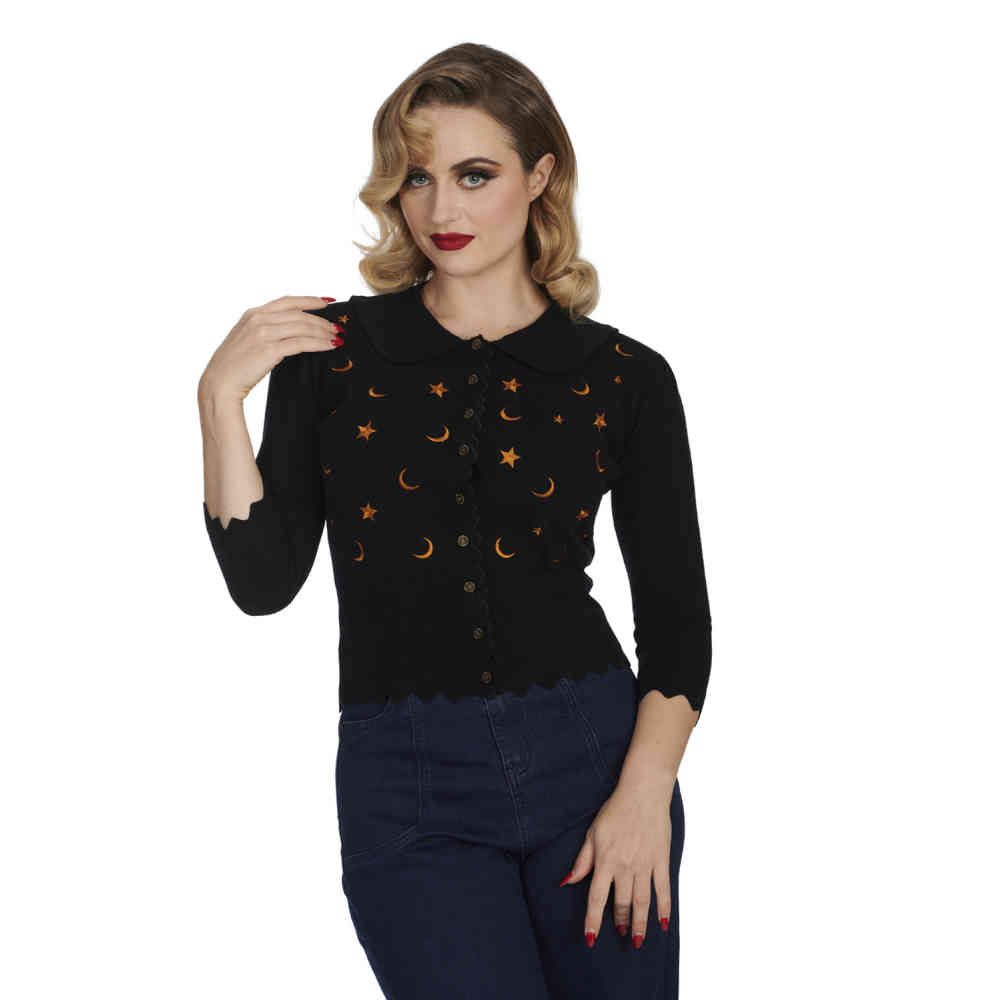 Banned - Half Moon Cardigan - Noir